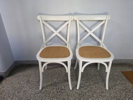 6 weisse Stühle Maison du monde / Skandinavische Stühle