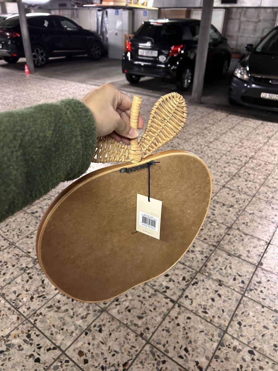 Specchi: Ferm Living - Spiegel Apple Rattan – Nuovo (secondo la descrizione) da Luzern venduto da Mgugli 1