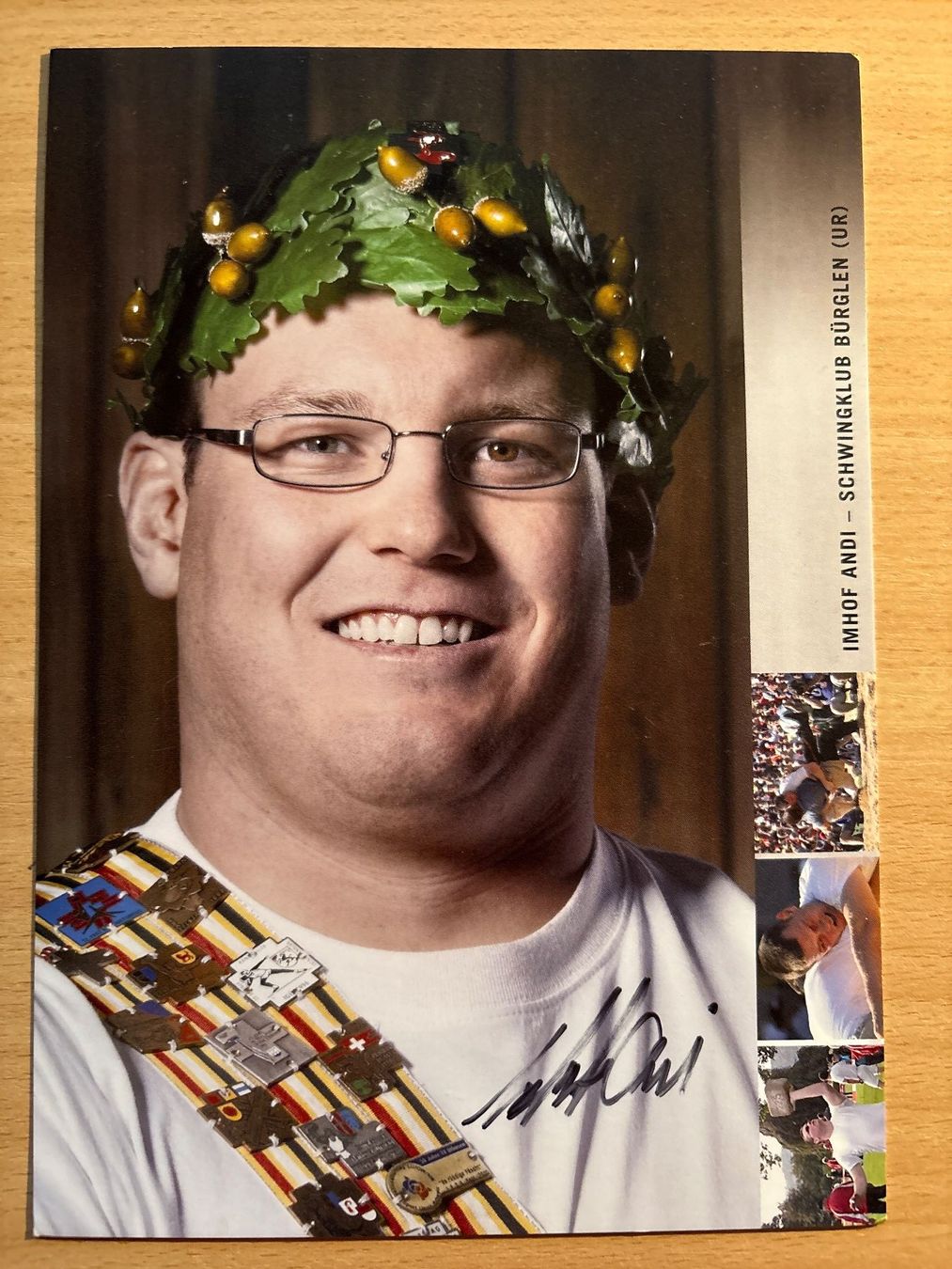 Autografi: Autogrammkarte von Schwinger Imhof Andi – Usato da Ibach venduto da lisch3