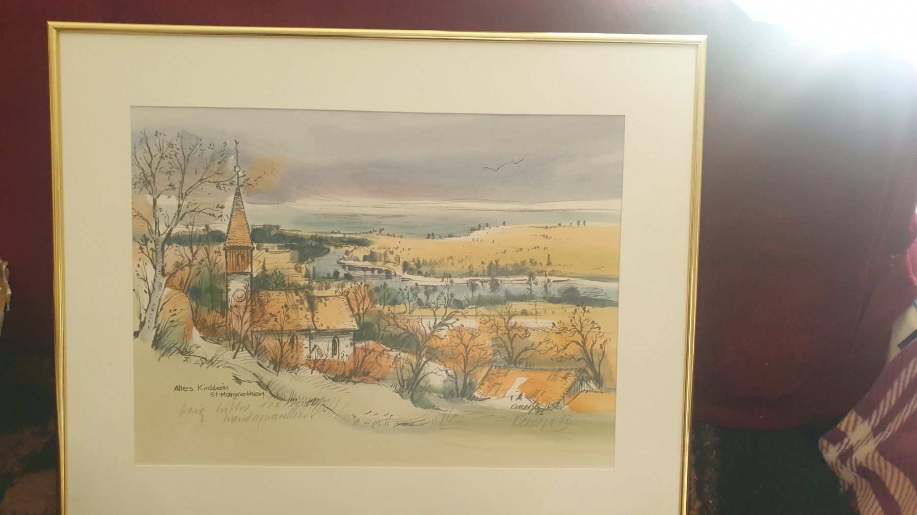Gemälde: Altes Kirchlein St.Margrethen SG – Gebraucht aus Zürich von Mer_823 2