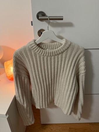 Maglione H&M beige lavorato a maglia, taglia M, come nuovo.