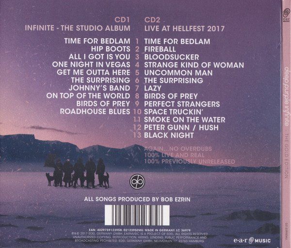 CD: 2-CD Deep Purple - Infinite (2017, Foldout Cardboard) – Usato da Möriken AG venduto da mineralia 1