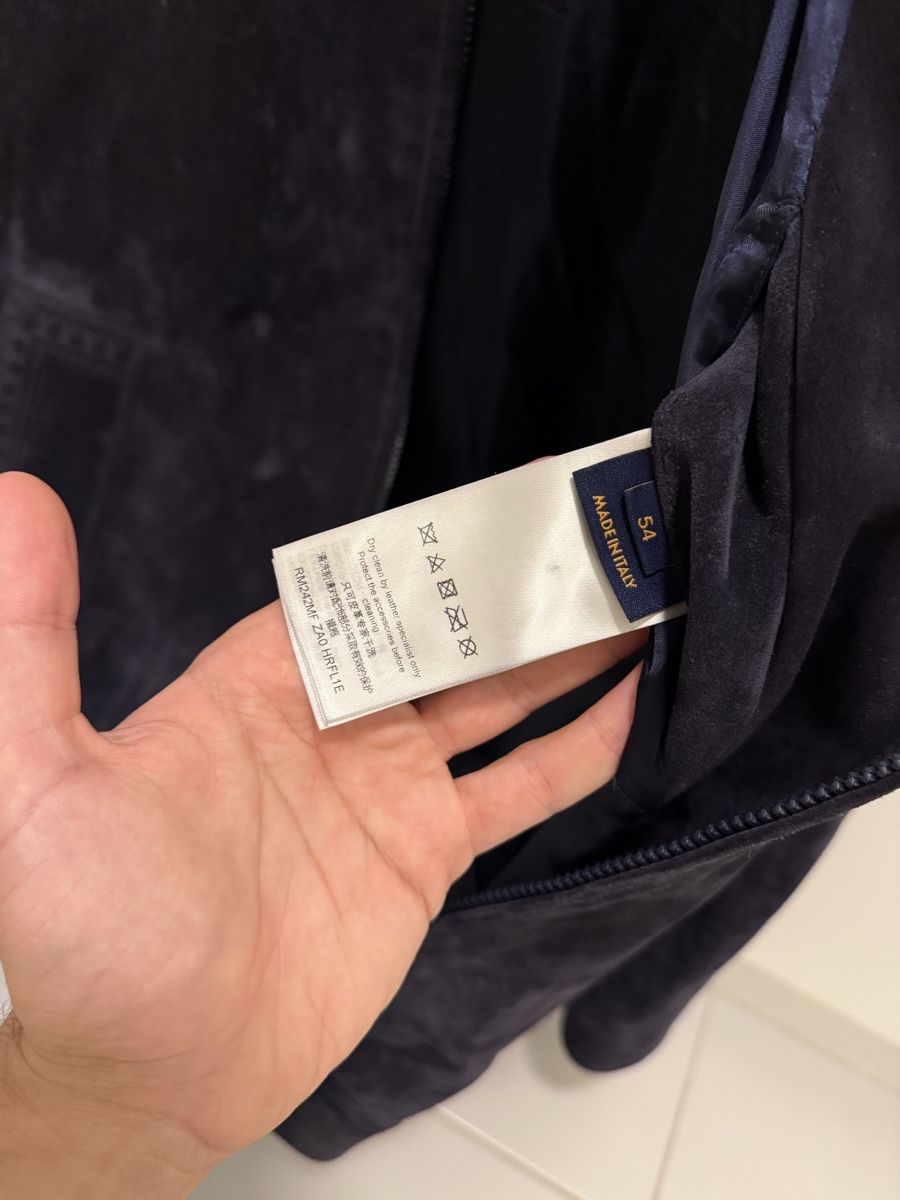Louis Vuitton Jacken: Louis Vuitton Suede Jacket Navy – Neu (gemäss Beschreibung) aus Genève von SG_73 3
