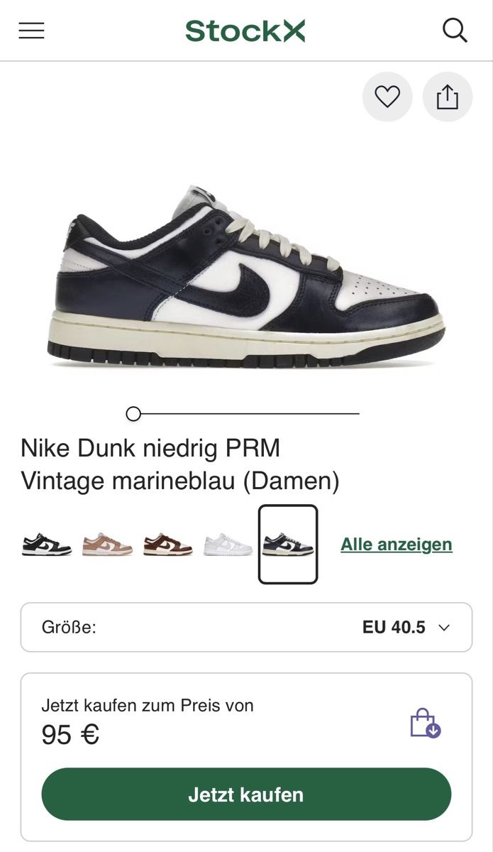 Scarpe da uomo: Nike Dunk low vintage blue – Nuovo (secondo la descrizione) da Hünenberg See venduto da lar_8dht 4