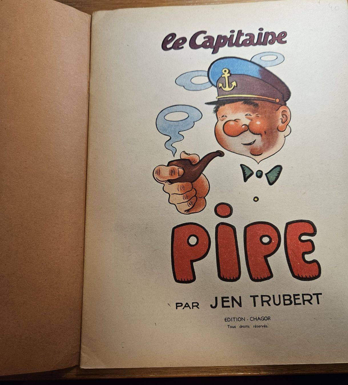 Fumetti: Capitaine Pipe (ONE-SHOT E.O.  1946 T.B.E.) – Usato da Prévonloup venduto da bitume1975 1