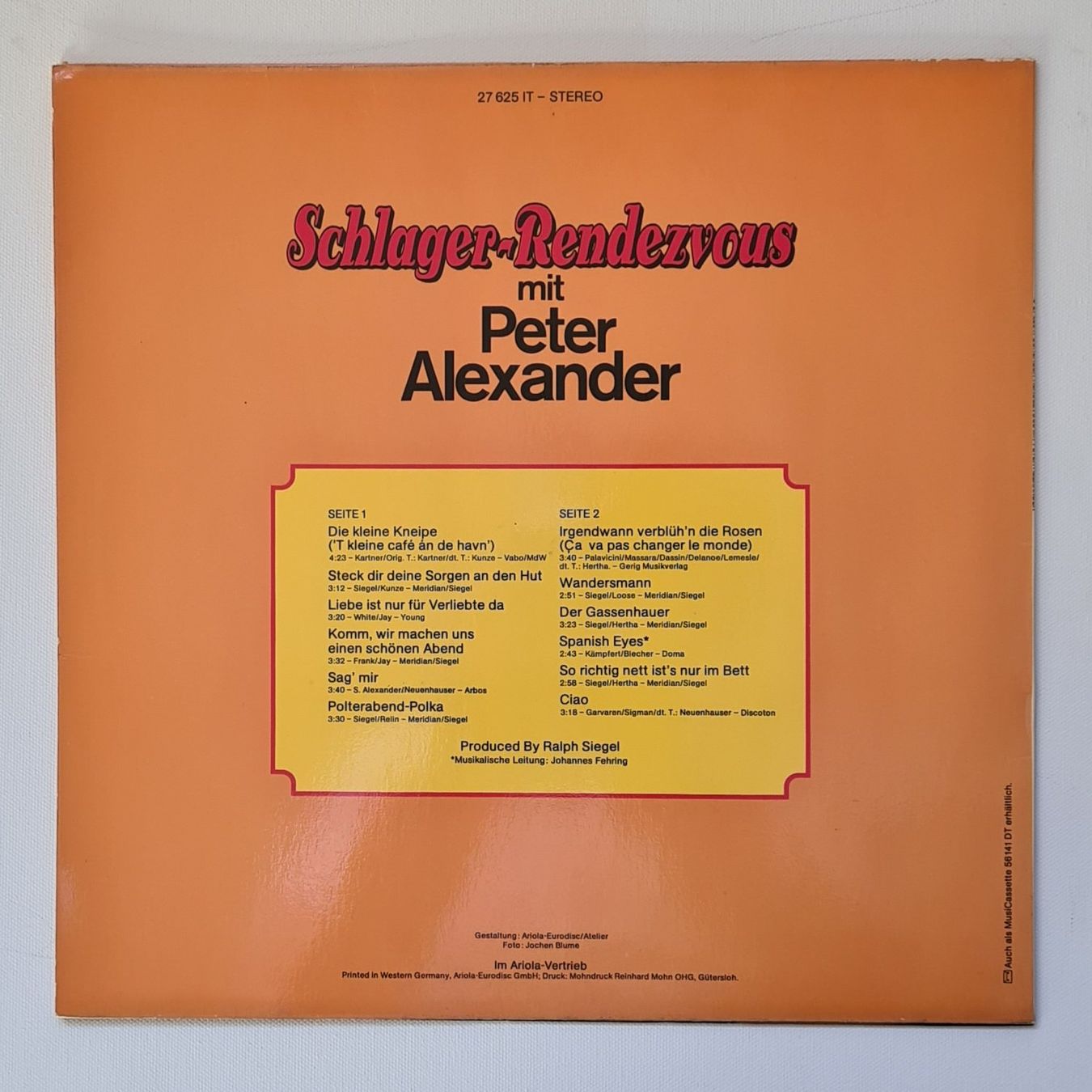 Dischi in vinile: LP | Schlager Rendevous mit Peter Alexander – Usato da Dietikon venduto da Jacky1983 1