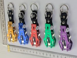 1x Mini Schlüsselbund-Kletterkarabiner, NEU