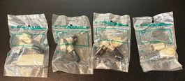 4 XNeutrik  3 pol XLR Winkelstecker neu
