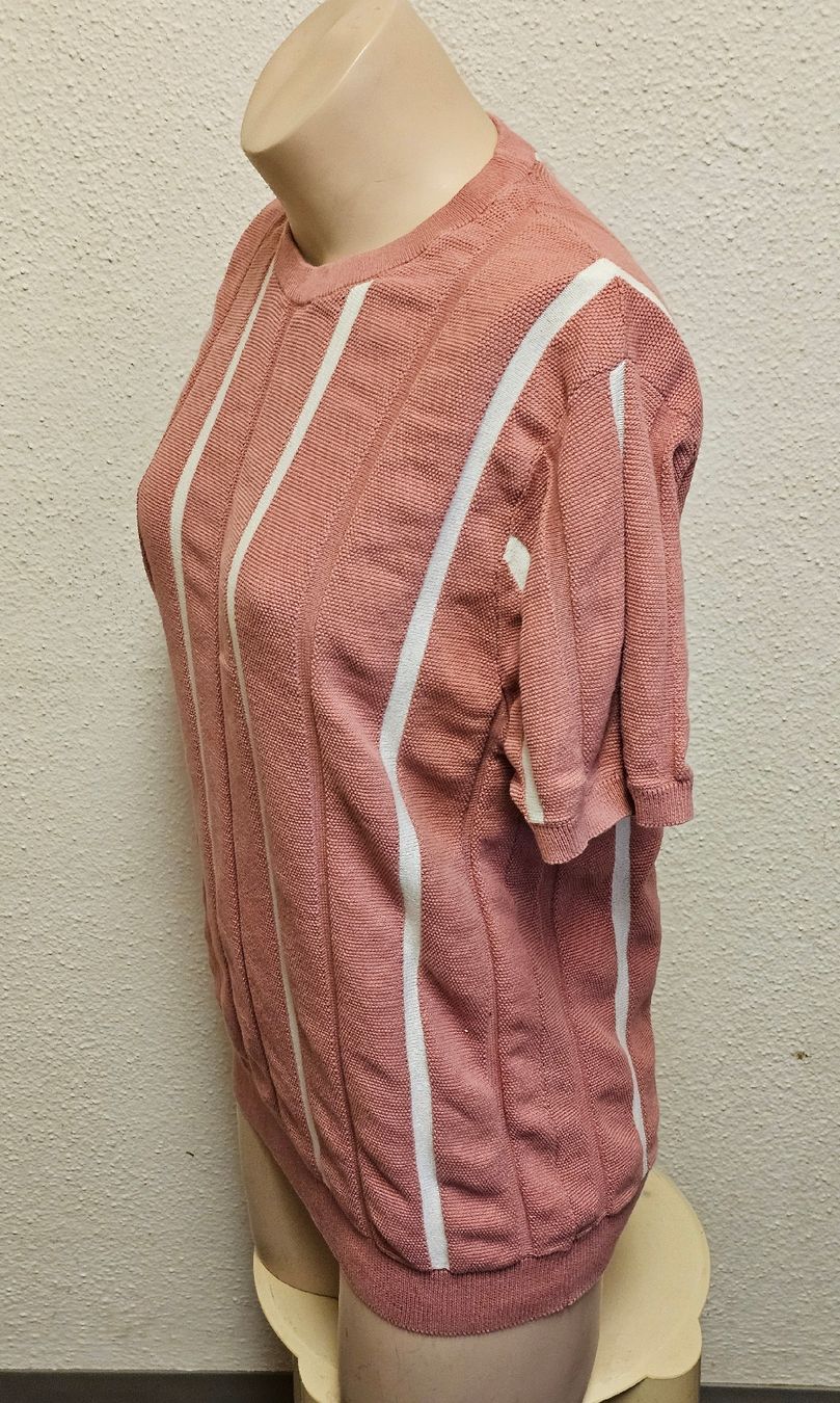 Primark T-Shirts: PRIMARK Damen Strickshirt Altrosa Weiß Gestreift Gr. M – Gebraucht aus Urdorf von ole_mrp9 1