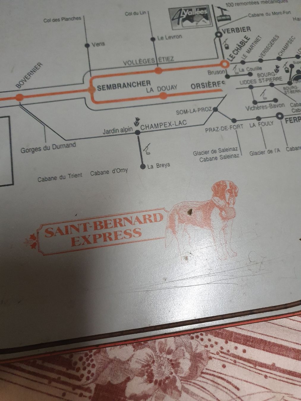 Ansichtskarten: Seltener SBB Tisch Saint Bernard Express – Gebraucht aus Herznach von VwGolfer 1