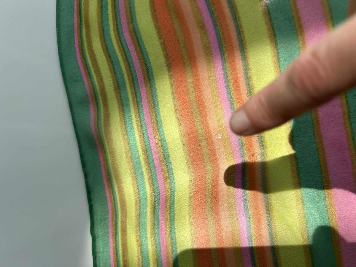 Foulards & écharpes: Scarf with stripes and squares print multicoloured – D'occasion à Saland par ele_vc96 2