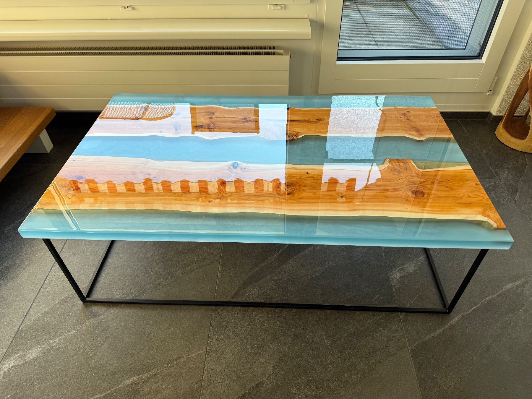 Tavoli: Handgemachter Epoxdharz Couchtisch – Nuovo e nell'imballaggio originale da amriswil venduto da danihgt 1