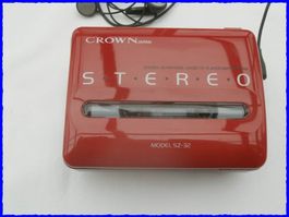 CROWN WALKMANN Stereo Cassette Player - SZ-32 - wie neu
