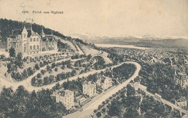 Cartoline postali: Zürich vom Rigiblick + 1911 – Usato da Emmenbrücke venduto da teestube