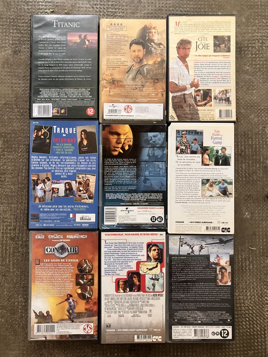 Toutes les VHS: Lot de 9VHS  – D'occasion à Pully par yan_w5mm 1