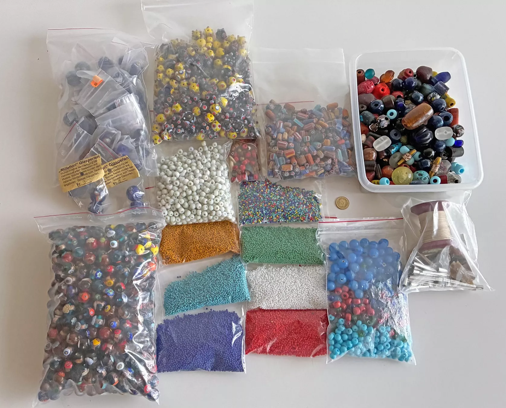 Perlen (unechte): Diverse Glasperlen – Gebraucht aus Bäretswil von robsonantik 6
