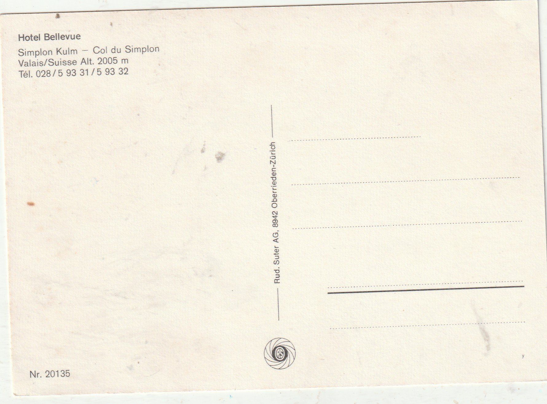 Cartoline postali: Postauto am SSimplonpass – Usato da Lumbrein venduto da made02 1