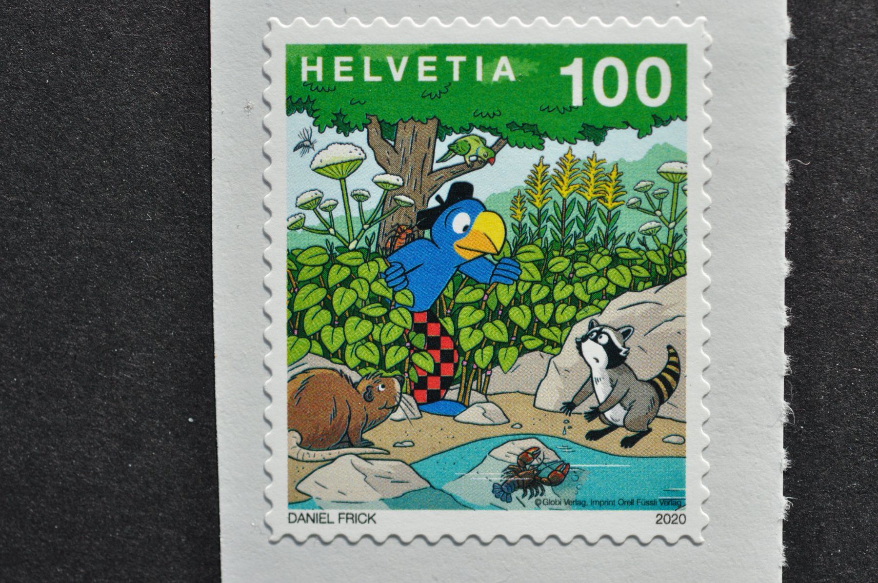 Alle Briefmarken: Abart Globi mit weiss karierter Hose – Neu (gemäss Beschreibung) aus Worb von Buespy 5