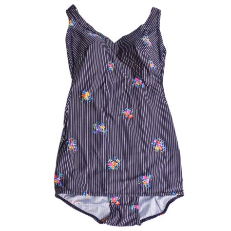 Badekleid Gr. L Badeanzug VINTAGE 1970s mit Schösschen