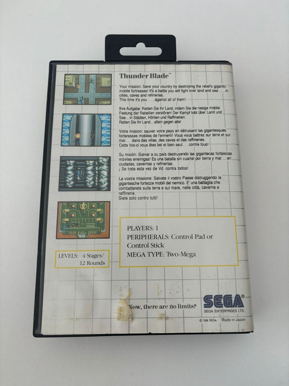 Sega Giochi: Thunder Black (SEGA Master System) – Usato da Herisau venduto da Seyashop1 2