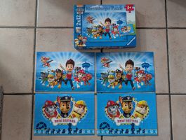 Puzzle Set Paw Patrol 2x 12 Teile mit Miniposter