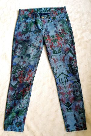7 FOR ALL MANKIND 36 S CROPPED ORCHIDEEN JEANS HOSE TOP NEU