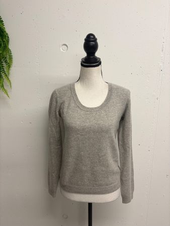Kaschmirpullover S/M grau Rundhals Compagnia del Cachemire