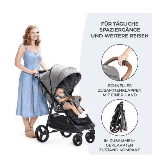 Kinderkraft Kinderwagen: KinderKraft poussette GRADE PLUS GREY : PN: CHF 159.90 – Gebraucht aus Goumoens-la-Ville von cfaIII 8