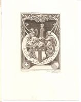 Ex-libris héraldique Aug. F. Ammann 1908 Zürich