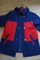 Regenjacke Windjacke Übergangsjacke M Blau-Rot