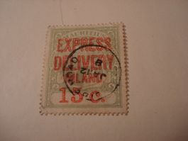 alte Marke Mauritius, um 1912, Üdruck Express Delivery