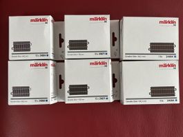 MÄRKLIN C-Geleise gerade, Mix Längenausgleich Set 47 Stück