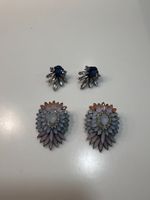 farbige Ohrstecker / zwei Paar