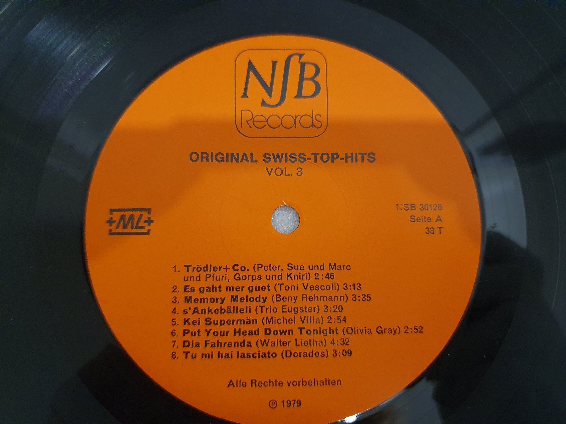 Dischi in vinile: Original Swiss-Top-Hits Vol. 3 – Usato da Uster venduto da Vinyl-Leidenschaft 4