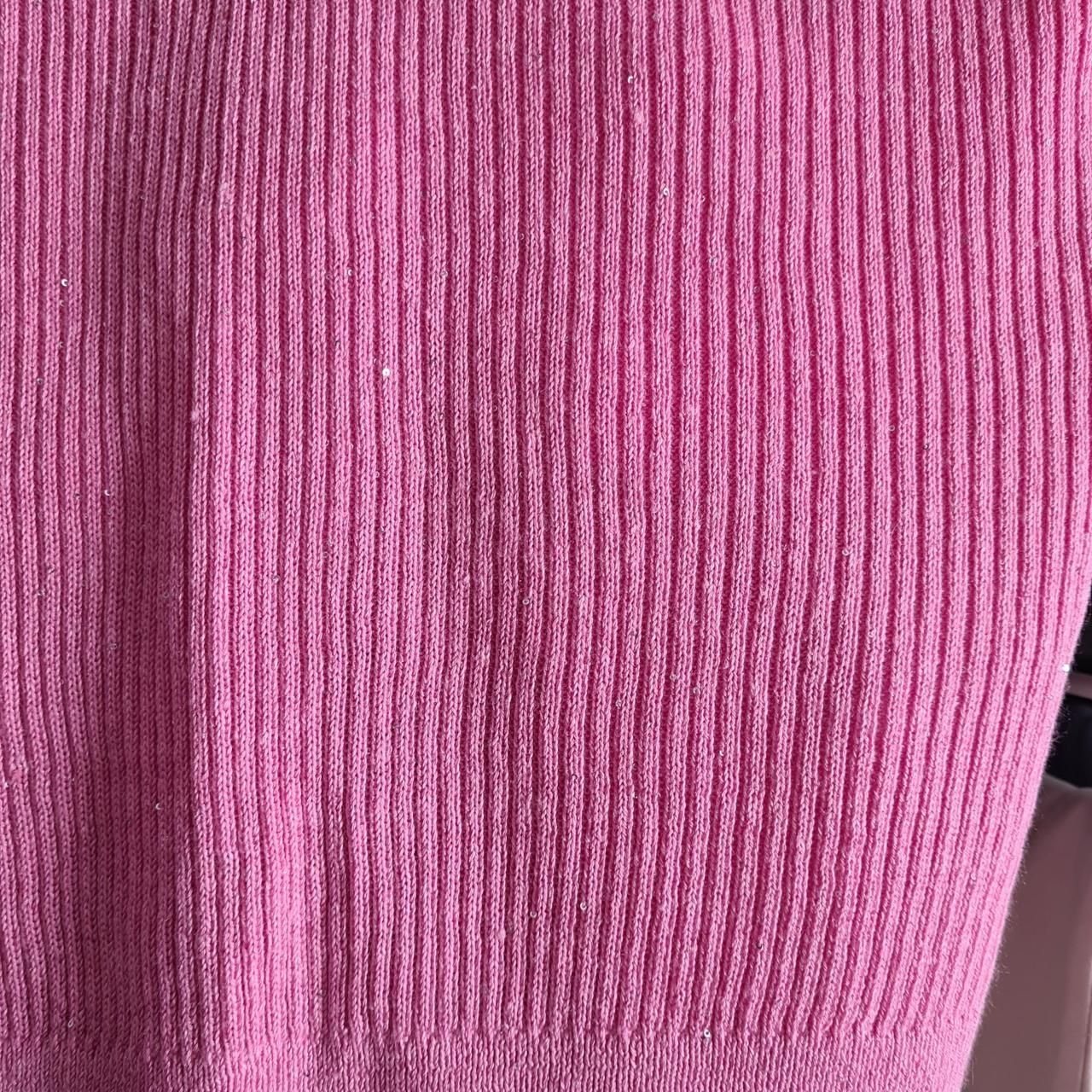 Top: Max& Moi Rippenstrick Top Pailetten Pink – Nuovo e nell'imballaggio originale da Emmen venduto da mak31 3