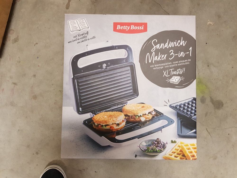 Sandwichmaker 3in1 von Betty Bossi mit Garantie Kaufen auf Ricardo