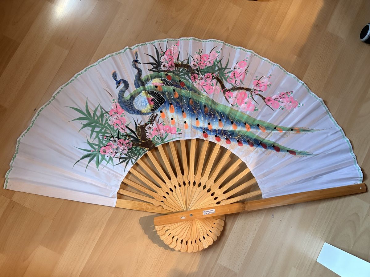 Alle Dekorationen: Fächer Pfau Kirschblüte  – Neu (gemäss Beschreibung) aus Hausen AG von boh_6kck 1