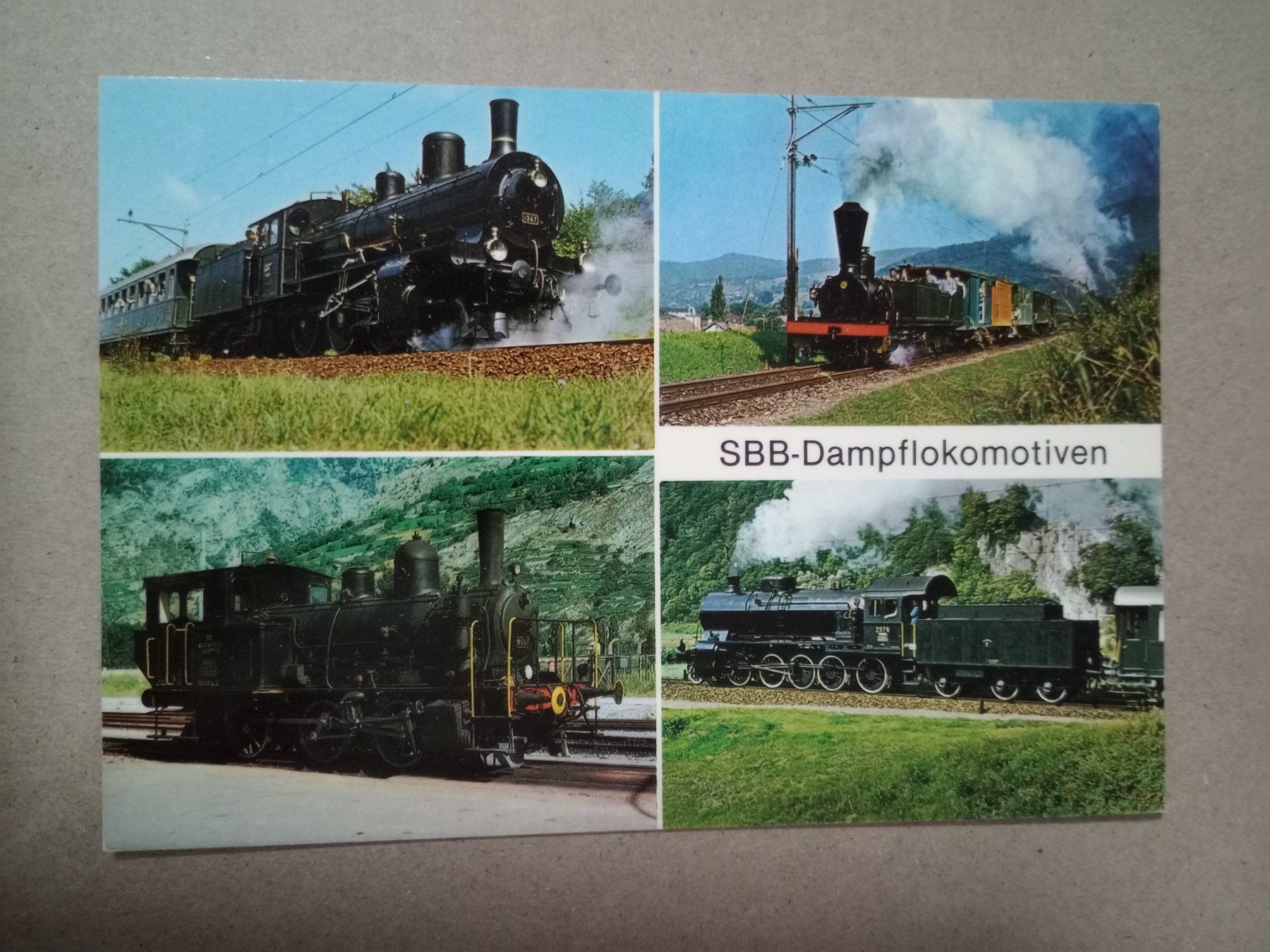 Cartoline postali: Ak Bahn SBB Dampflokomotiven mehrbildrig – Usato da Küttigen venduto da Melisch1000