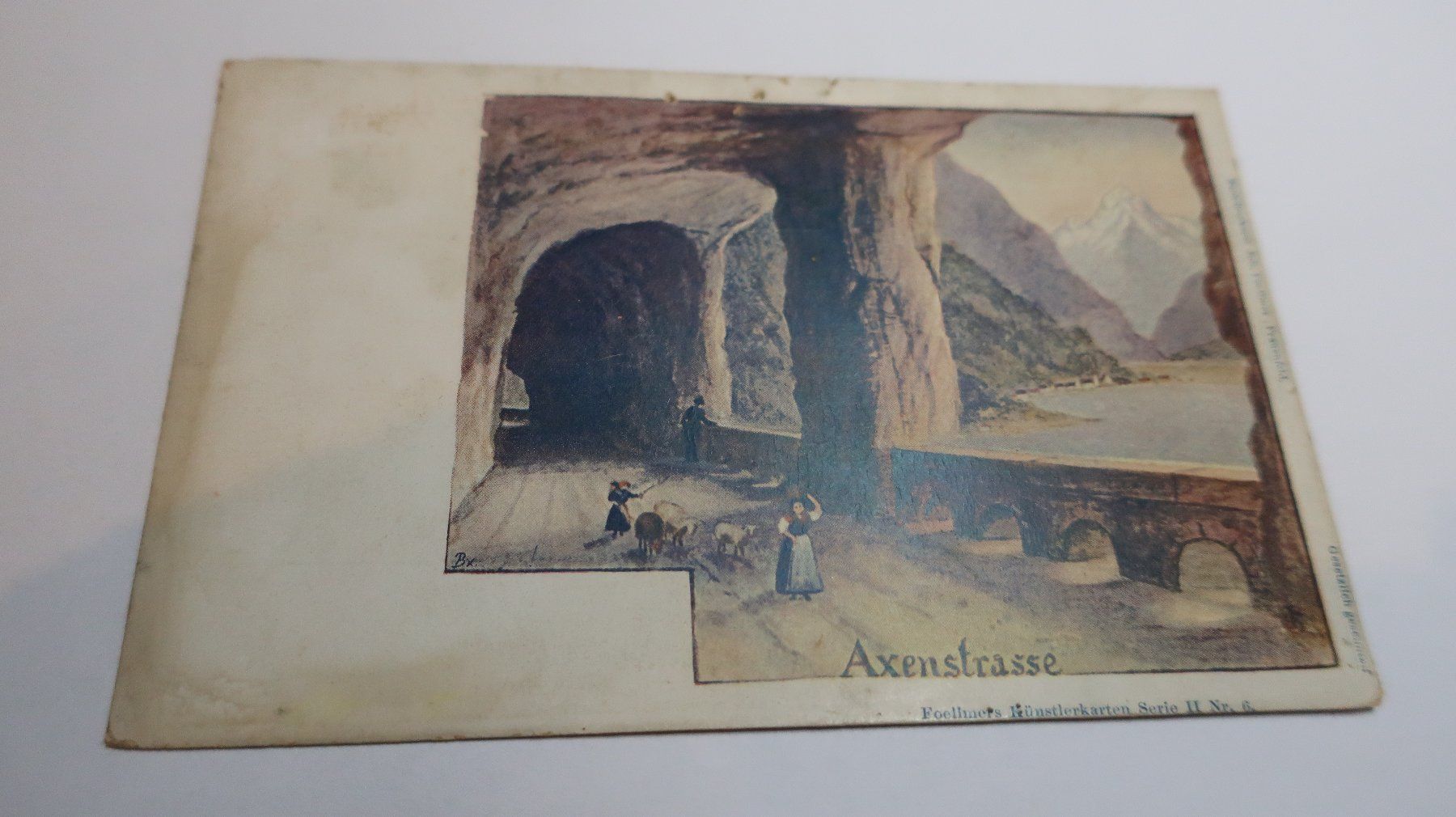 Cartoline postali: Axenstrasse (petits trous) – Difettoso da Cormoret venduto da Pascalll2001 1