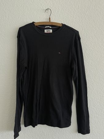Schwarzes Tommy Hilfiger Langarmshirt Grösse S
