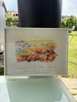 Beautiful framed landscape painting, 31 x 40 cm, signed