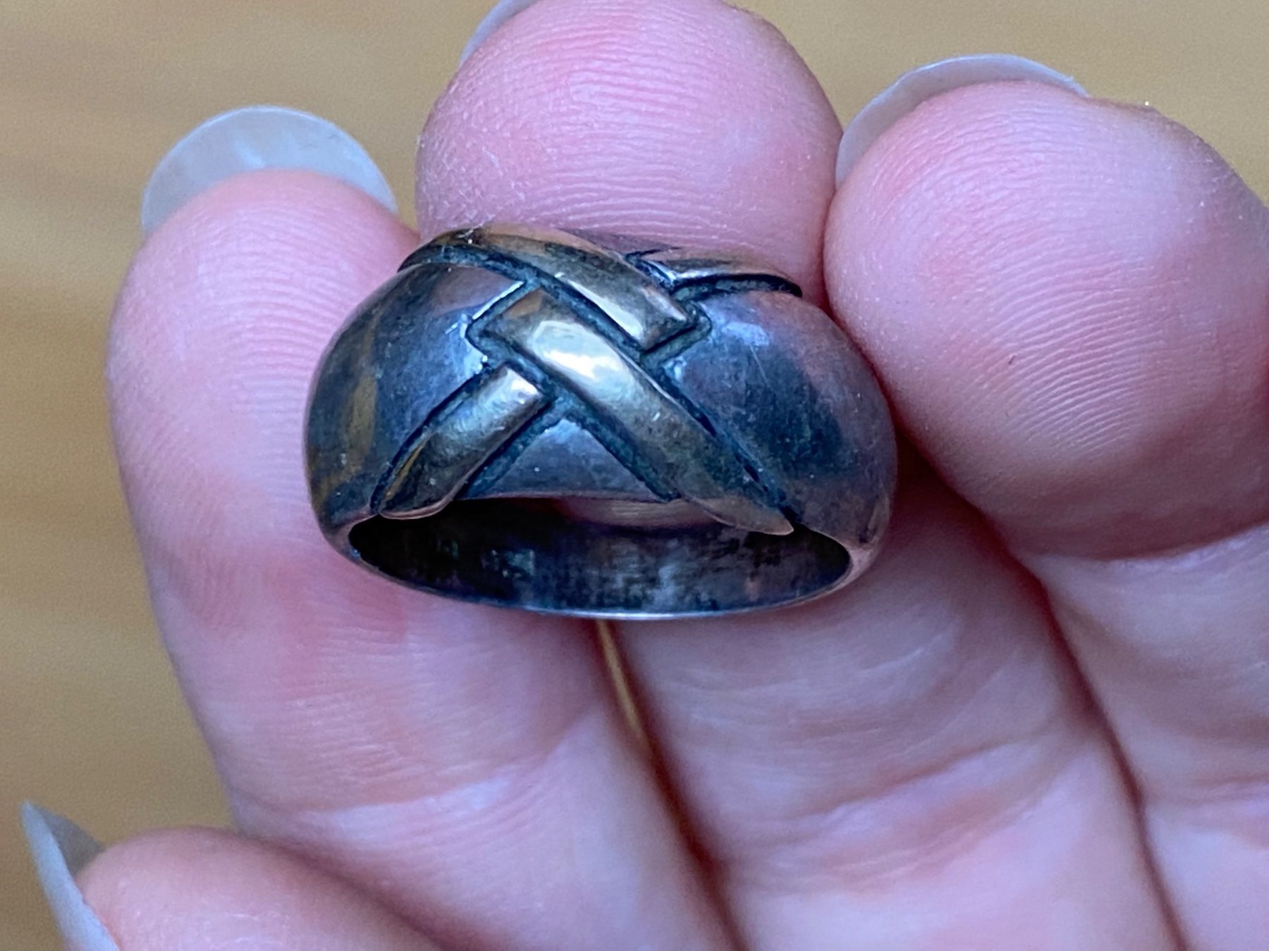 Anelli: Silberring 925 Fingerring mit Vergoldung – Nuovo e nell'imballaggio originale da Basel venduto da Chili007 3