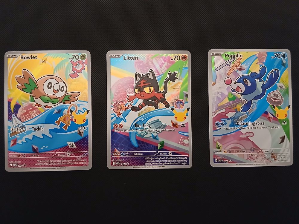 First Partner Rowlet Litten Popplio Pokémon EN (Neu (gemäss ...
