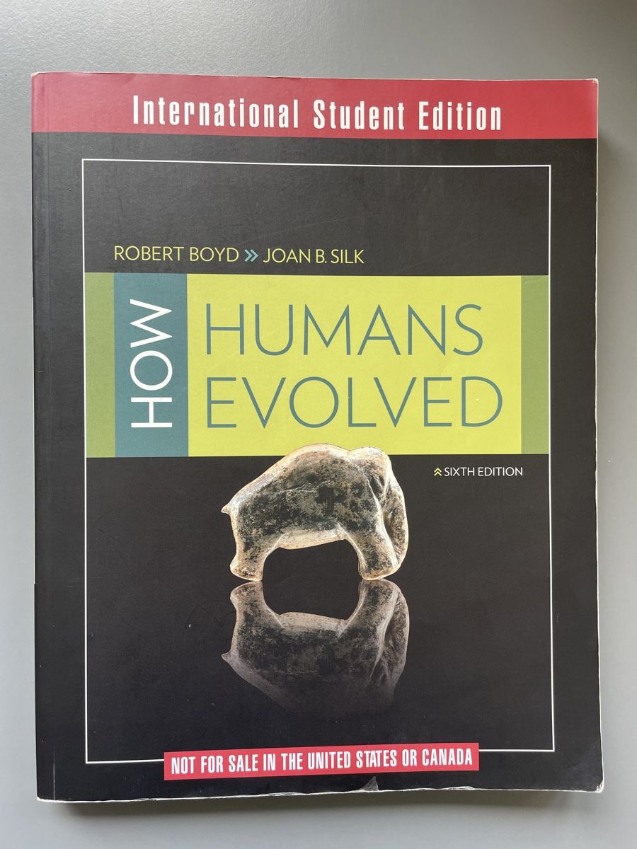 Libri: How humans evolved, 6th edition, Boyd & Silk – Usato da Zürich venduto da ehupp