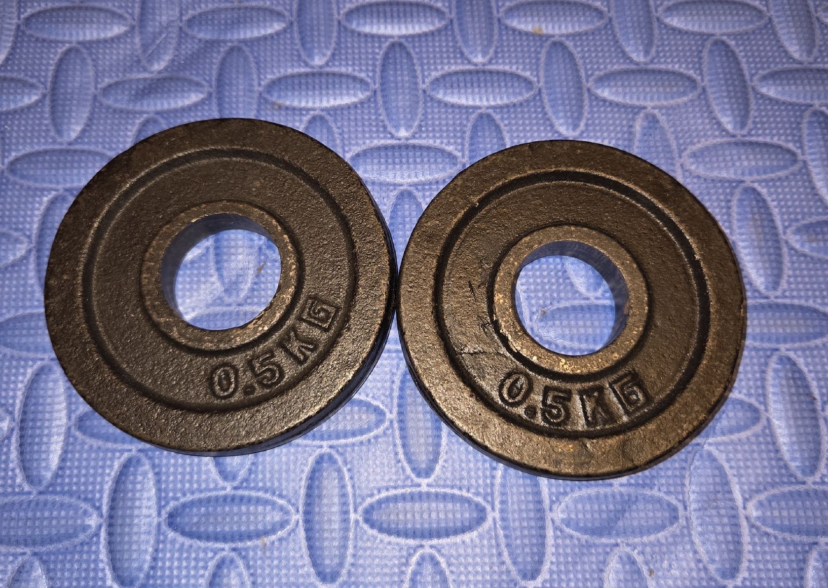 Manubri & Pesi: 2 × 0.5Kg Hantelscheiben – Usato da Pfäffikon ZH venduto da Nana114