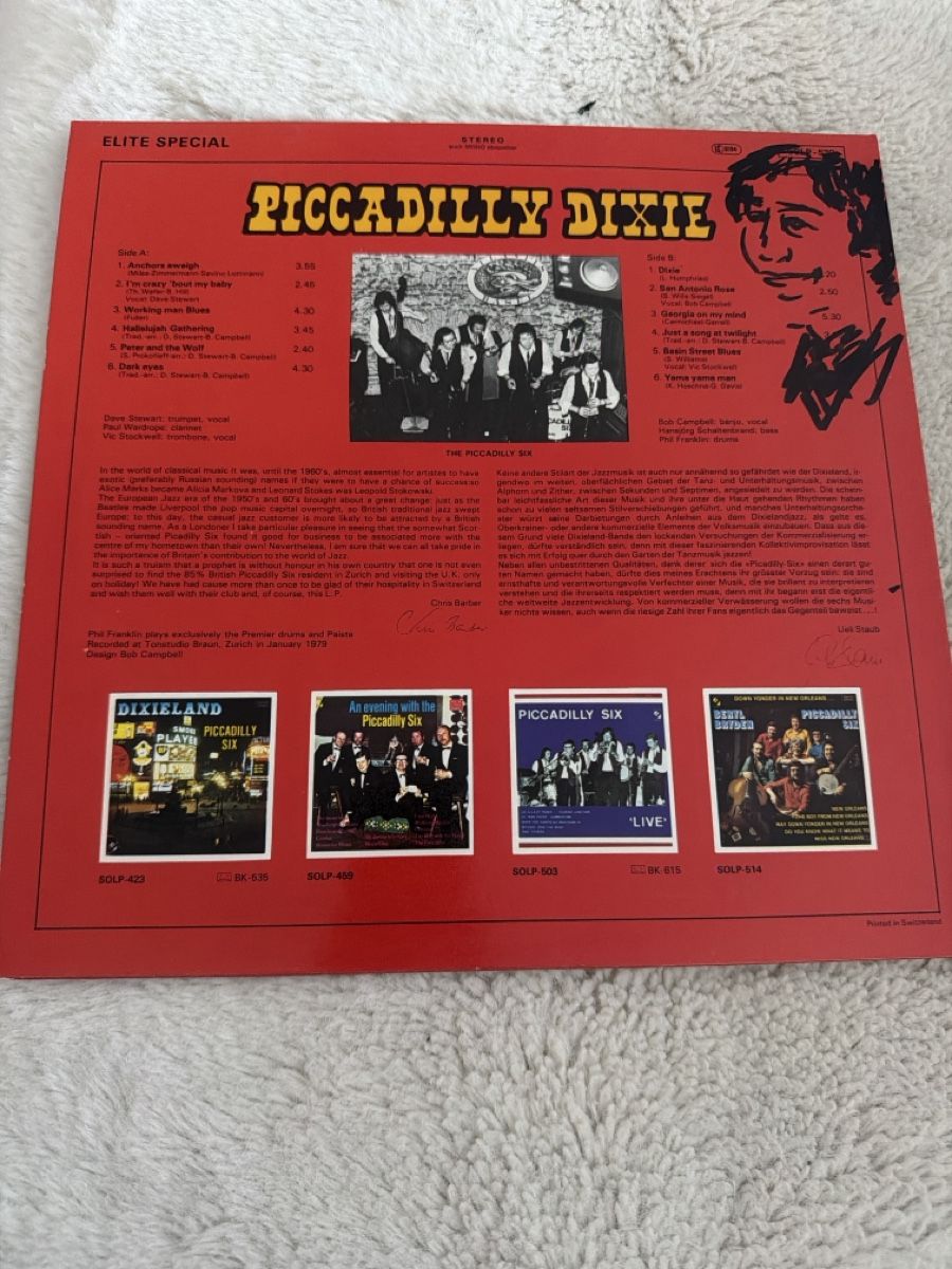 Vinyles: Piccadilly Dixie - SCHALLPLATTE mit Autogrammen – D'occasion à Buchs ZH par scarah 1