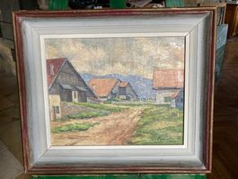 Tableau de Fernand Vaucher, les Bourquins-de-Vent.