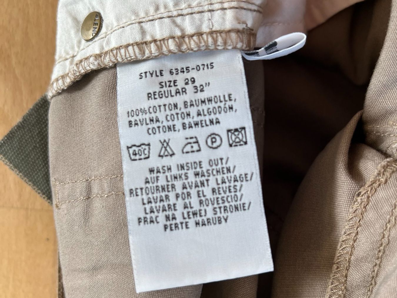 Pantaloni: leichte Blend Herren Hose in Gr. 29, Hellbraun – Nuovo (secondo la descrizione) da Worb venduto da farben20zauber 6