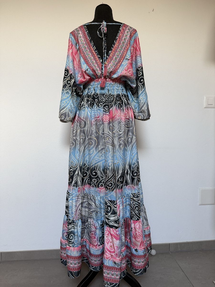 Kleider: Boho Stufenmaxikleid aus Seide/ Polyester  – Neu (gemäss Beschreibung) aus Sigriswil von ck56 2
