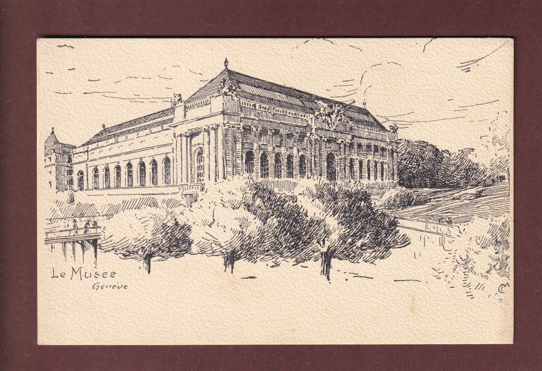 Ansichtskarten: GENEVE - Le Musée – Gebraucht aus Pully von nicecards-shop